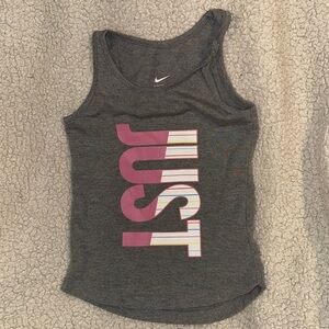 Nike Grey and Pink Active Tank